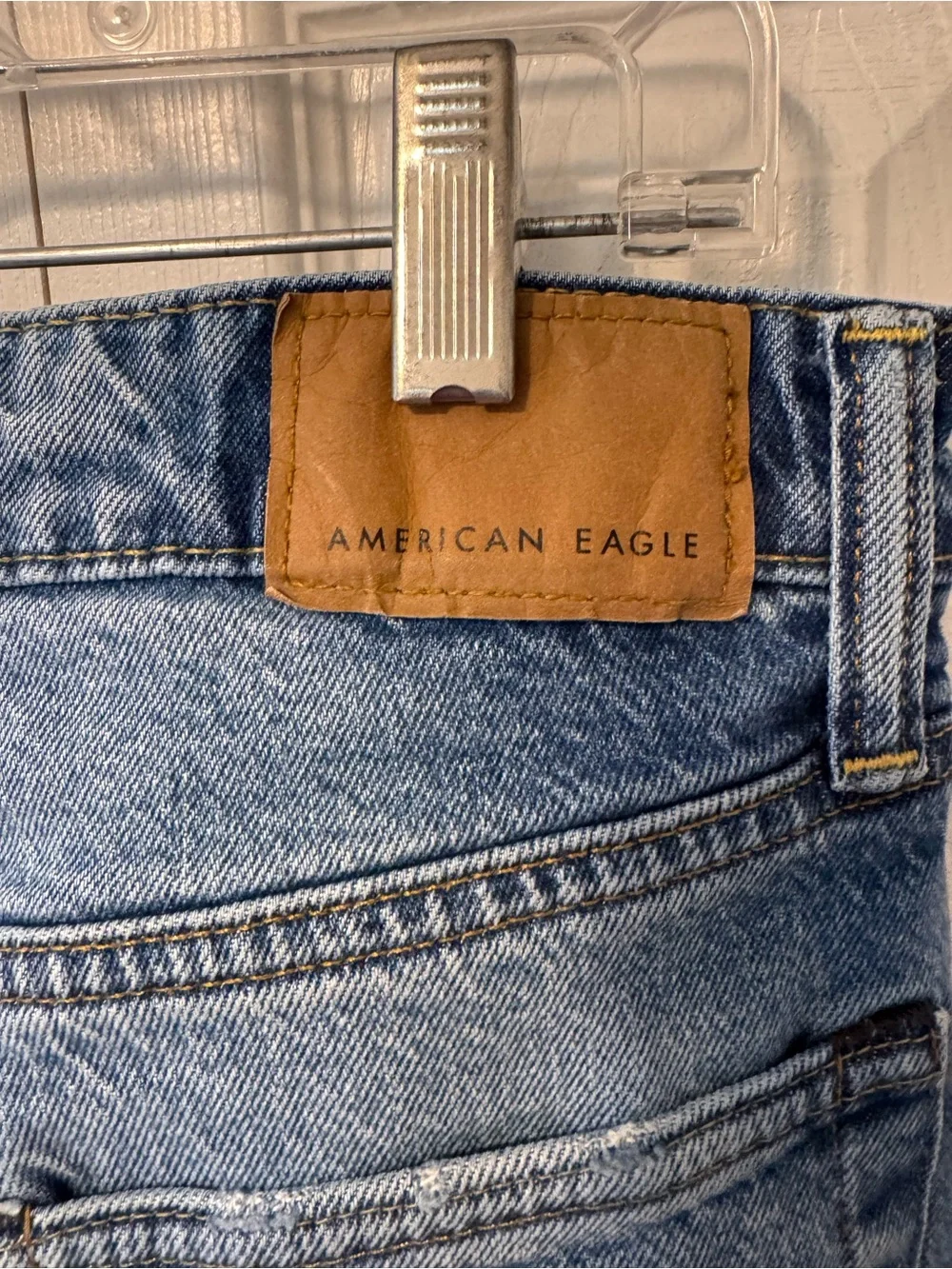 American Eagle Men's Washed Blue Easy Flex Jeans Sz 30x30 (30x28) see pics